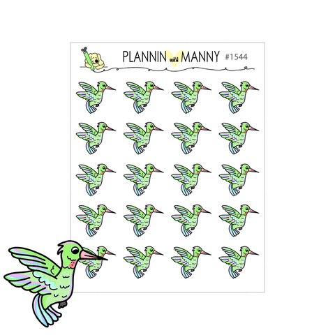 1544 Hummingbird Planner Stickers