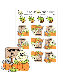 1559 Pumpkins for Sale Planner Stickers