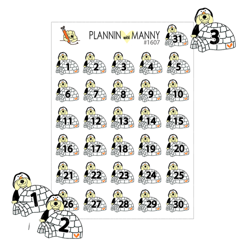 LLM238 MONTHLY PLANNER STICKERS - Whoville Collection – Plannin with Manny
