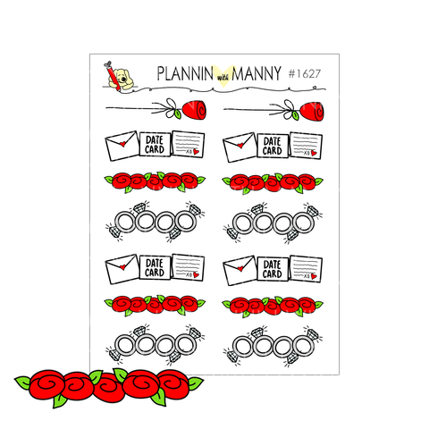 1627 The Bachelor Mini Banner Planner Stickers