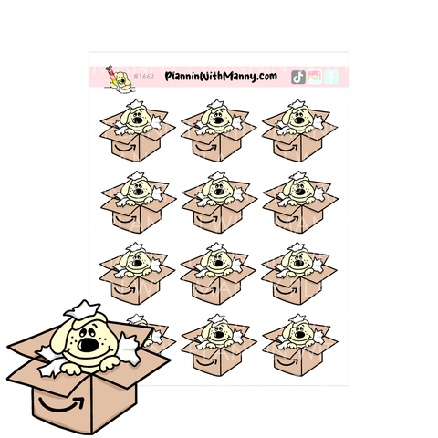 1662 Amazon Pappy Package Planner Stickers
