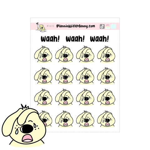 1672 Waah! Pappy Planner Stickers