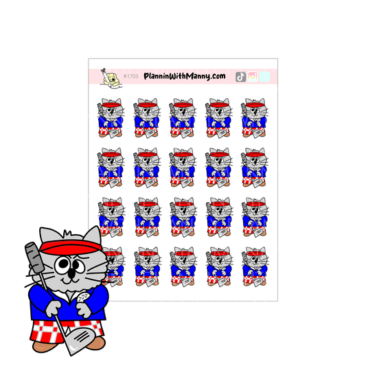 1703 Golf Planner Stickers