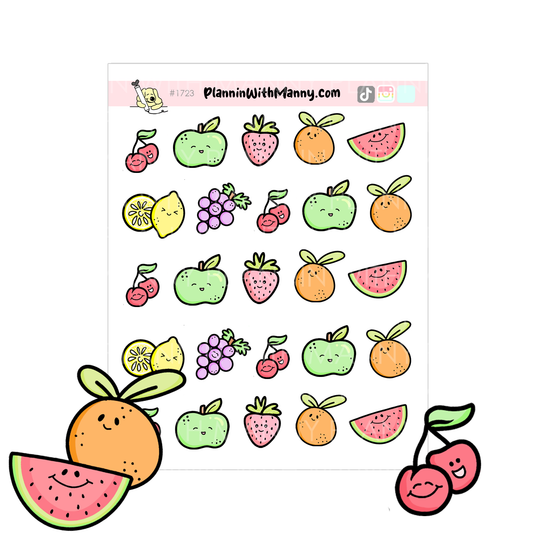 1723 Kool Fruit Planner Stickers