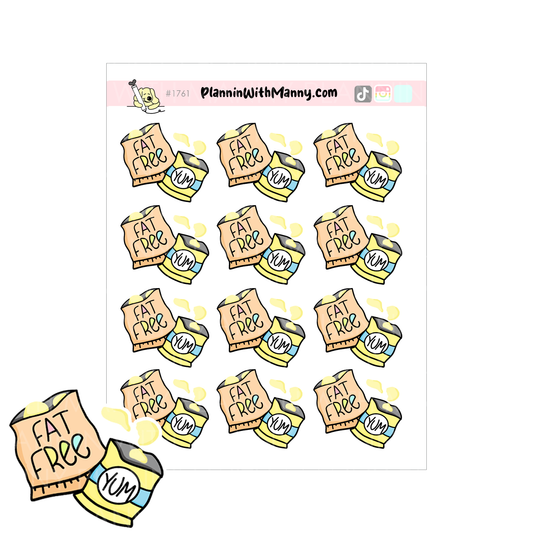 1761  Snack Binge Planner Stickers