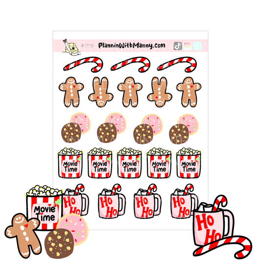 1770 Holiday Treat Planner Stickers