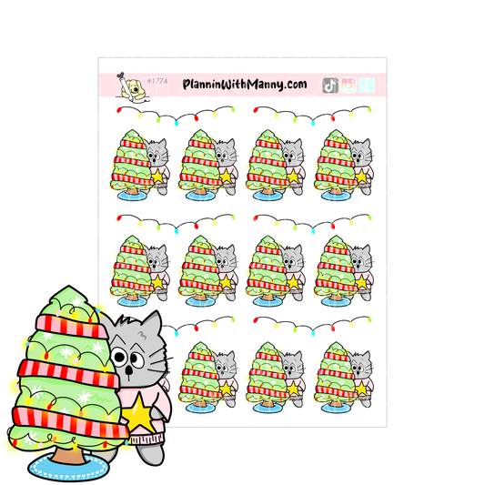 1774 Owen and Christmas Tree Planner Stickers