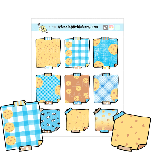 1788 Cookie Note Planner Stickers