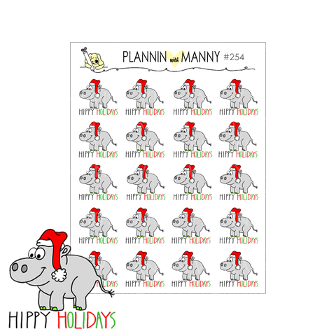 254 HIPPY HOLIDAYS! Planner Stickers