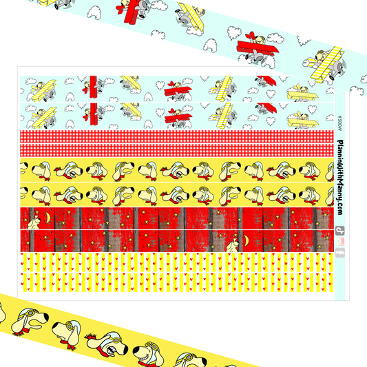 500W Dreams Take Flight Washi Sticker Sheet
