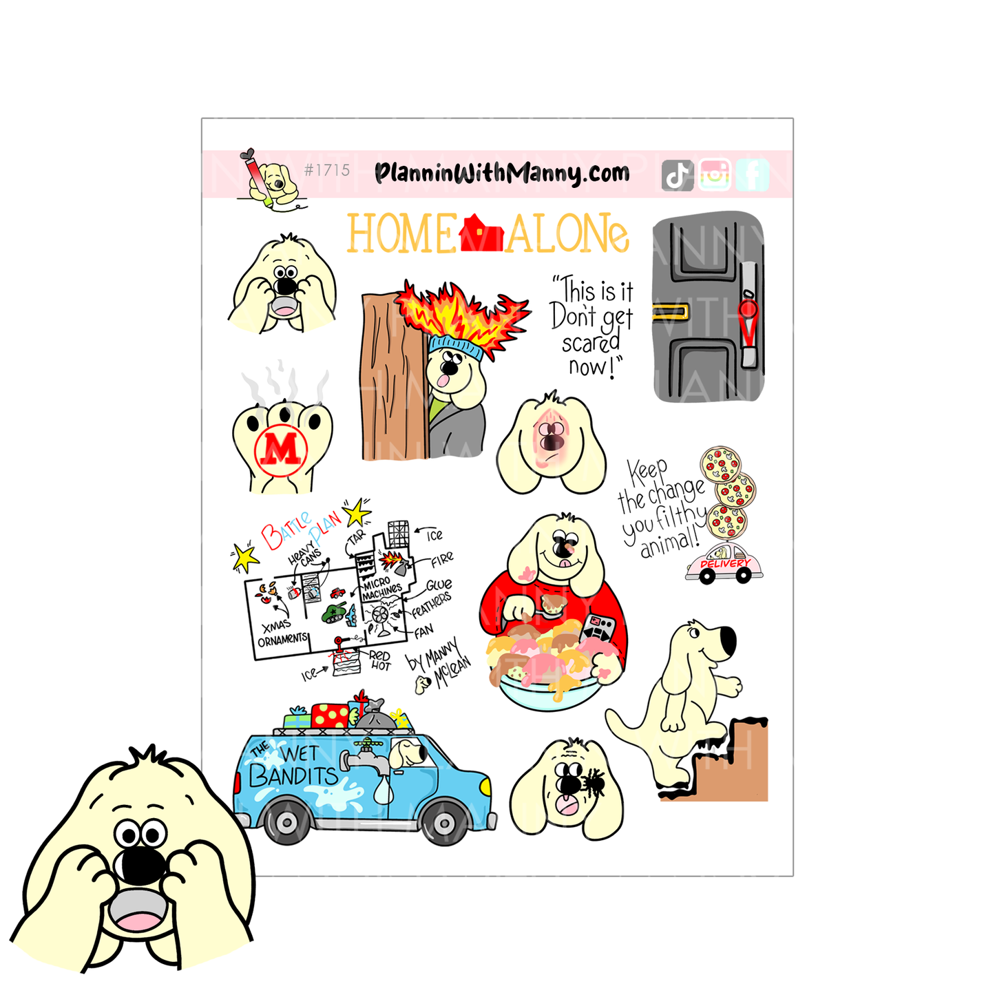 Christmas Movie Pack! 8 Planner Sticker Sheets and Pocket!