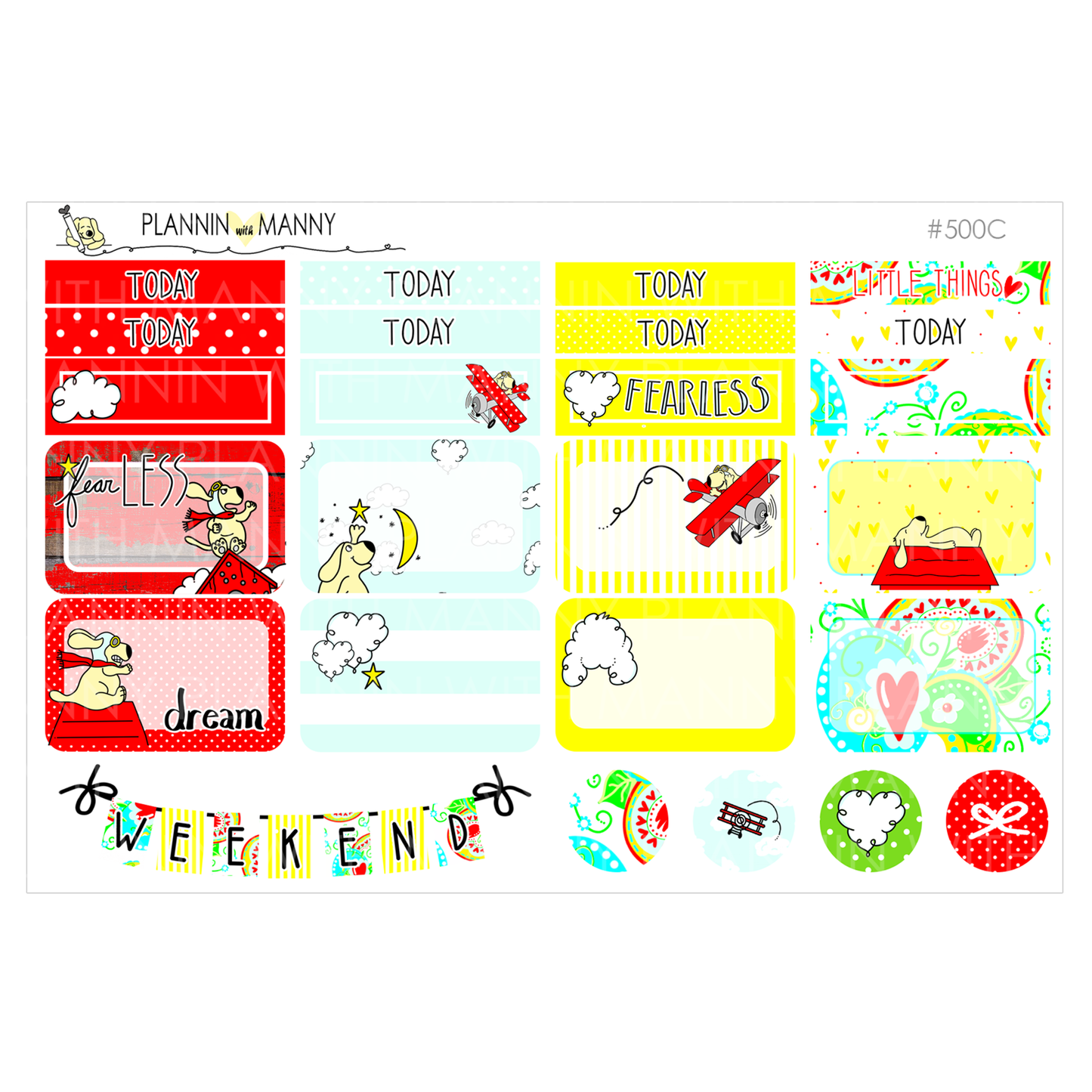500 Let Your Dreams Take Flight Vertical Planner Kit