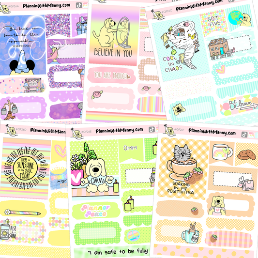 QF26 Good Vibes Quarter Sheet Set