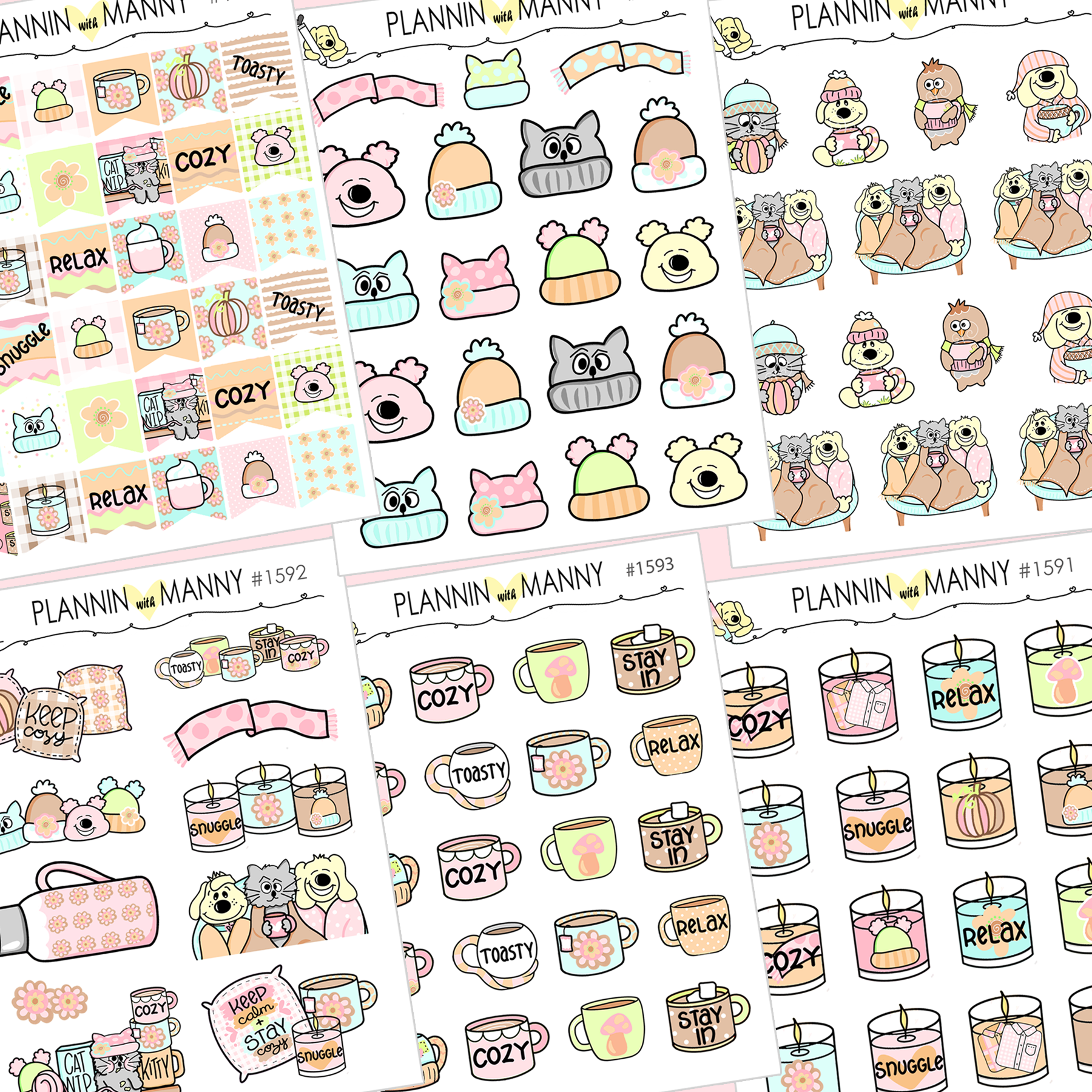 I WANT IT ALL! Cozy Days Large & Small Deco plus Washi Sheet
