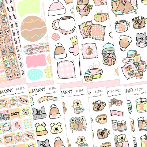 I WANT IT ALL! Cozy Days Large & Small Deco plus Washi Sheet