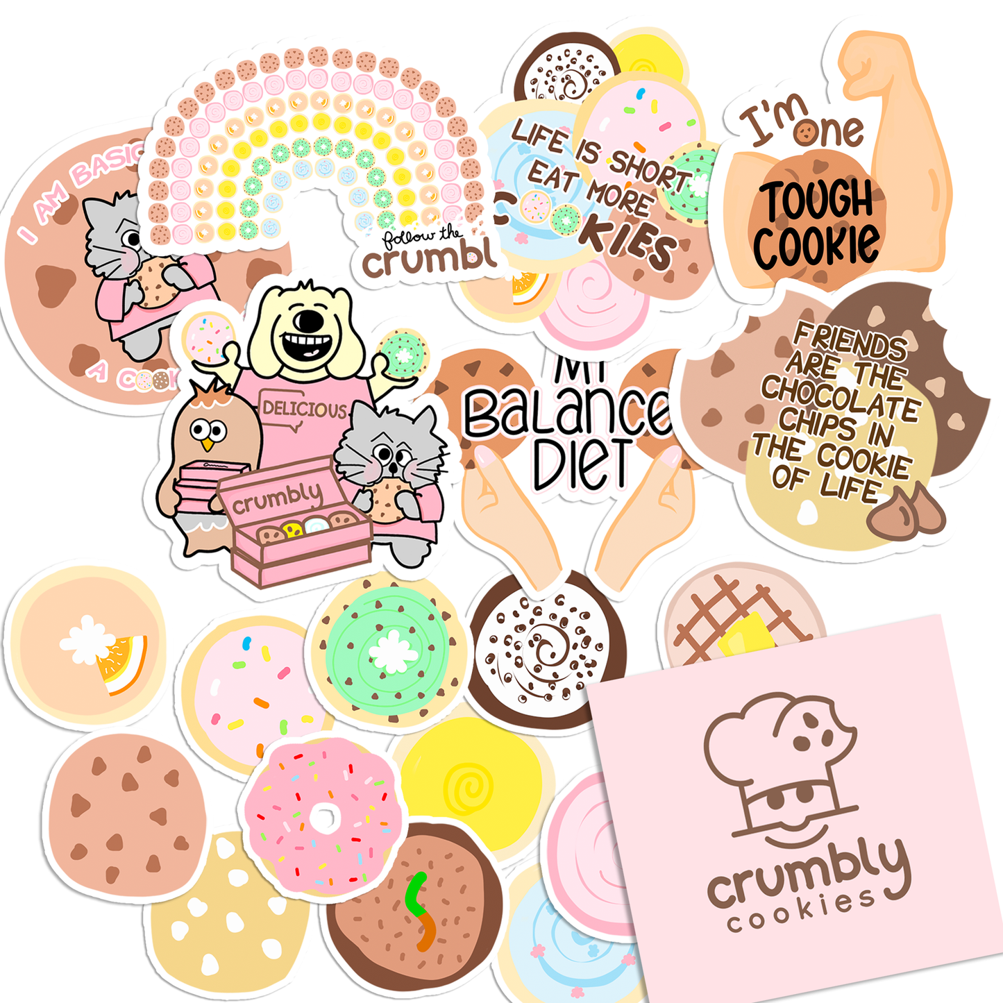 Cookie Vinyl Stickers!