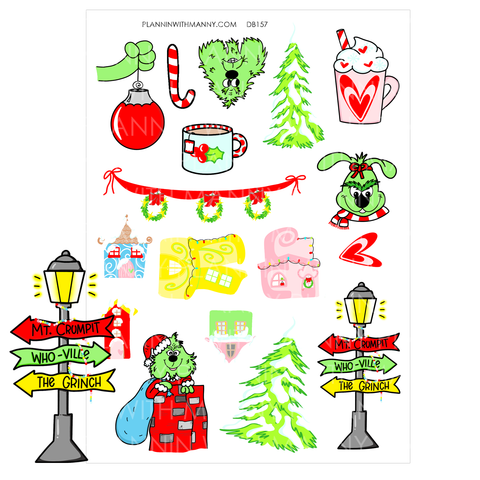 DB157 Whoville Large Deco Stickers