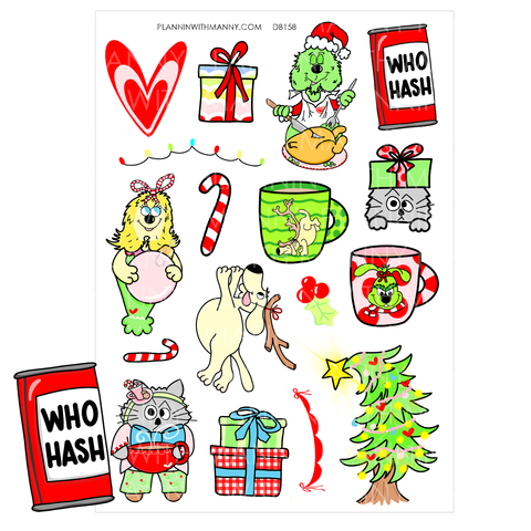 DB158 Whoville Large Deco Stickers