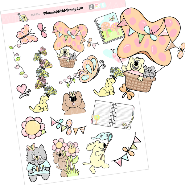 PF44 Butterfly Kisses  Collection- Vertical Weekly Kit