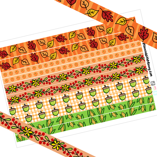 DPW301 Oh Fall Washi Sticker Sheet