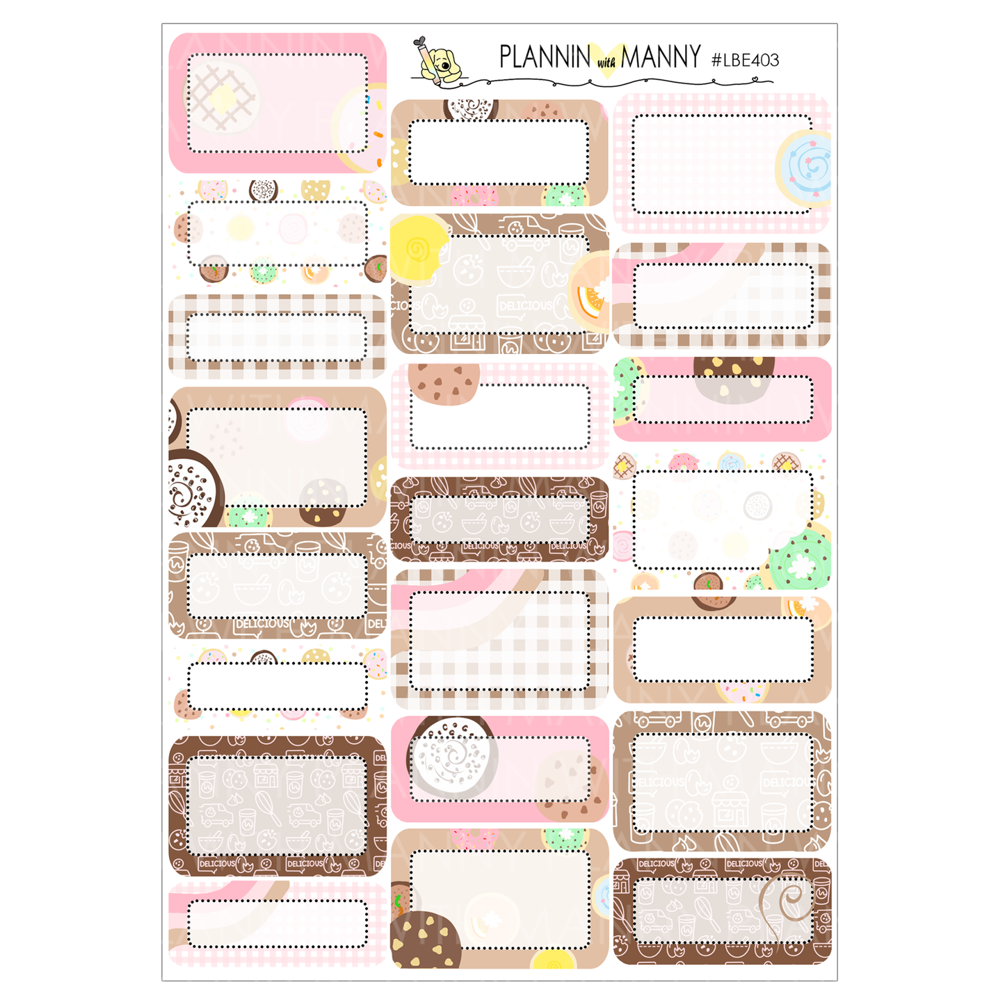 Crumbly -Large Sticker Sheet Set