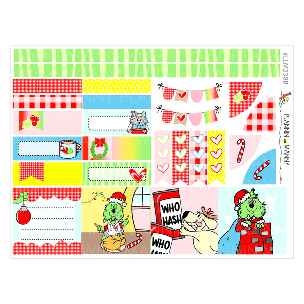 LLM238 MONTHLY PLANNER STICKERS - Whoville Collection