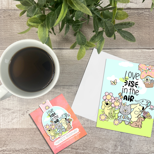 MB161 Love is in the Air Vinyl, Notecard, & Bookmarks
