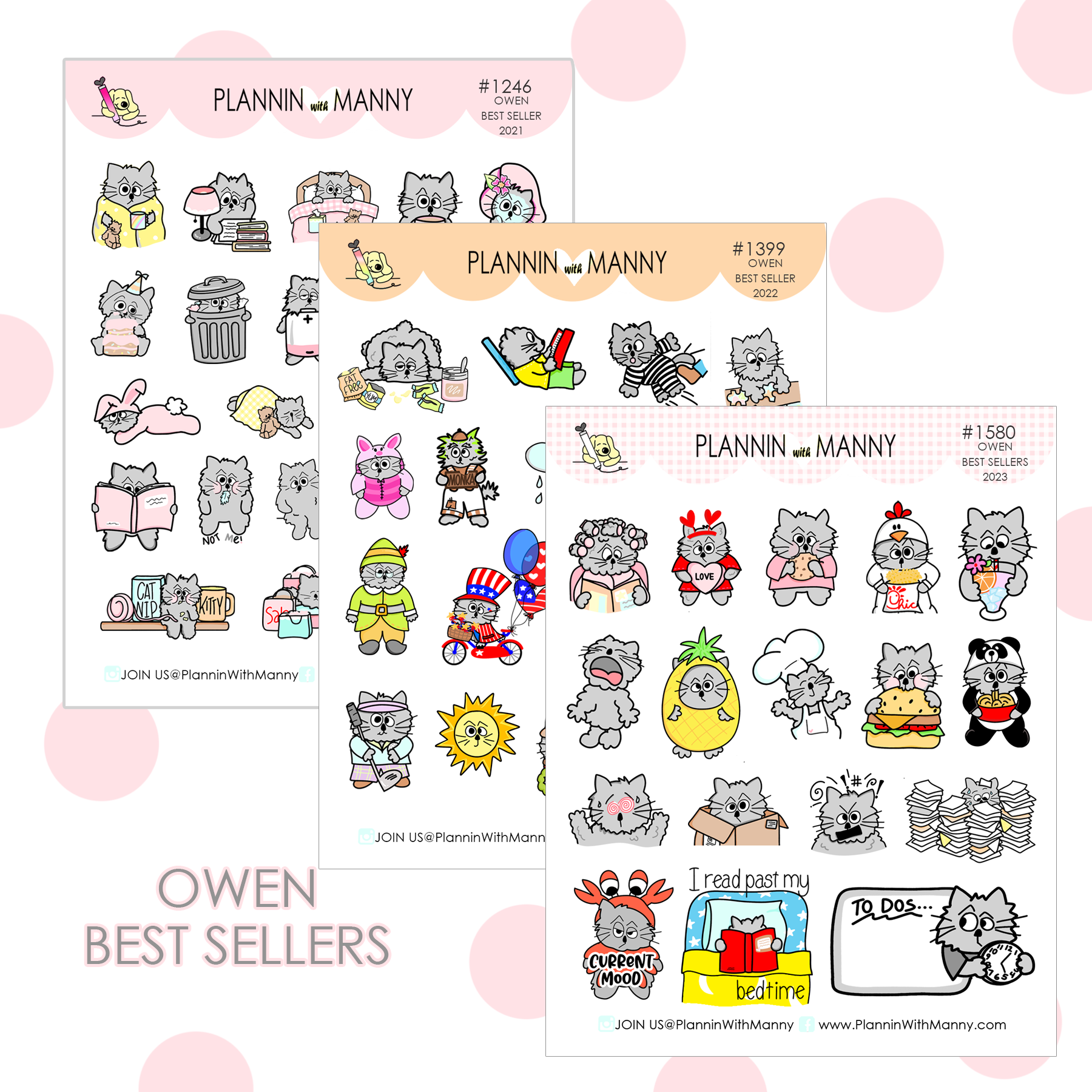 Best Seller Owen Set! Through the years:)