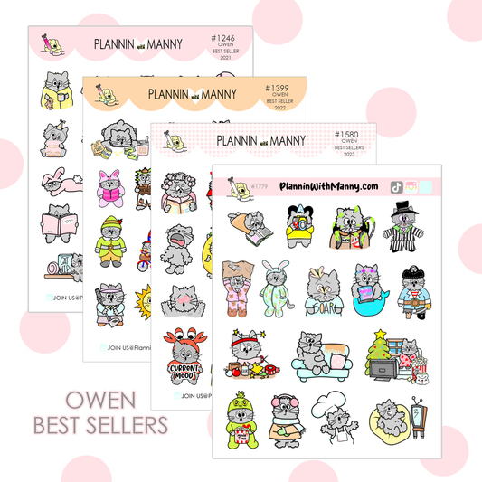 Best Seller Owen Set! Through the years! 2021-2024