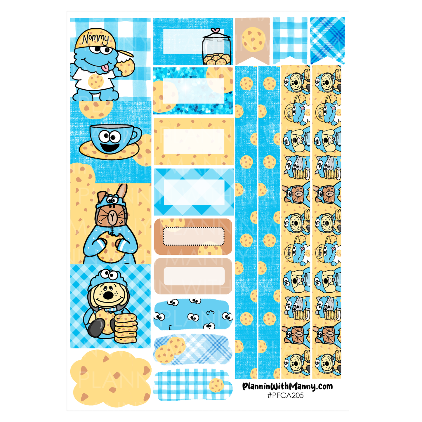 PFCA205 HOBO COUSINS Cookie Monster Weekly Kit