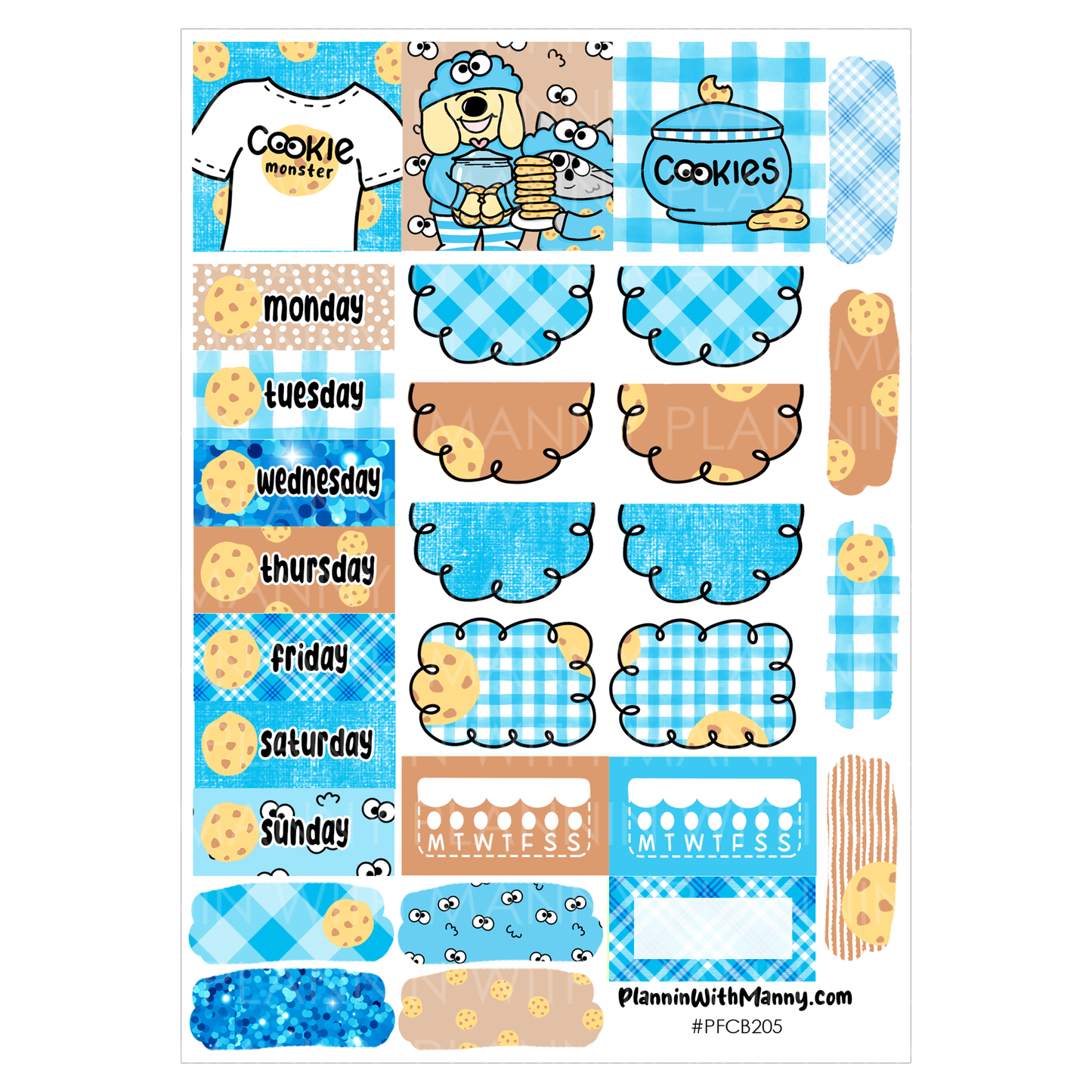 PFCA205 HOBO COUSINS Cookie Monster Weekly Kit