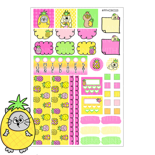 PFHOBO25 HOBONICHI WEEKLY Pineapple Peeps Collection