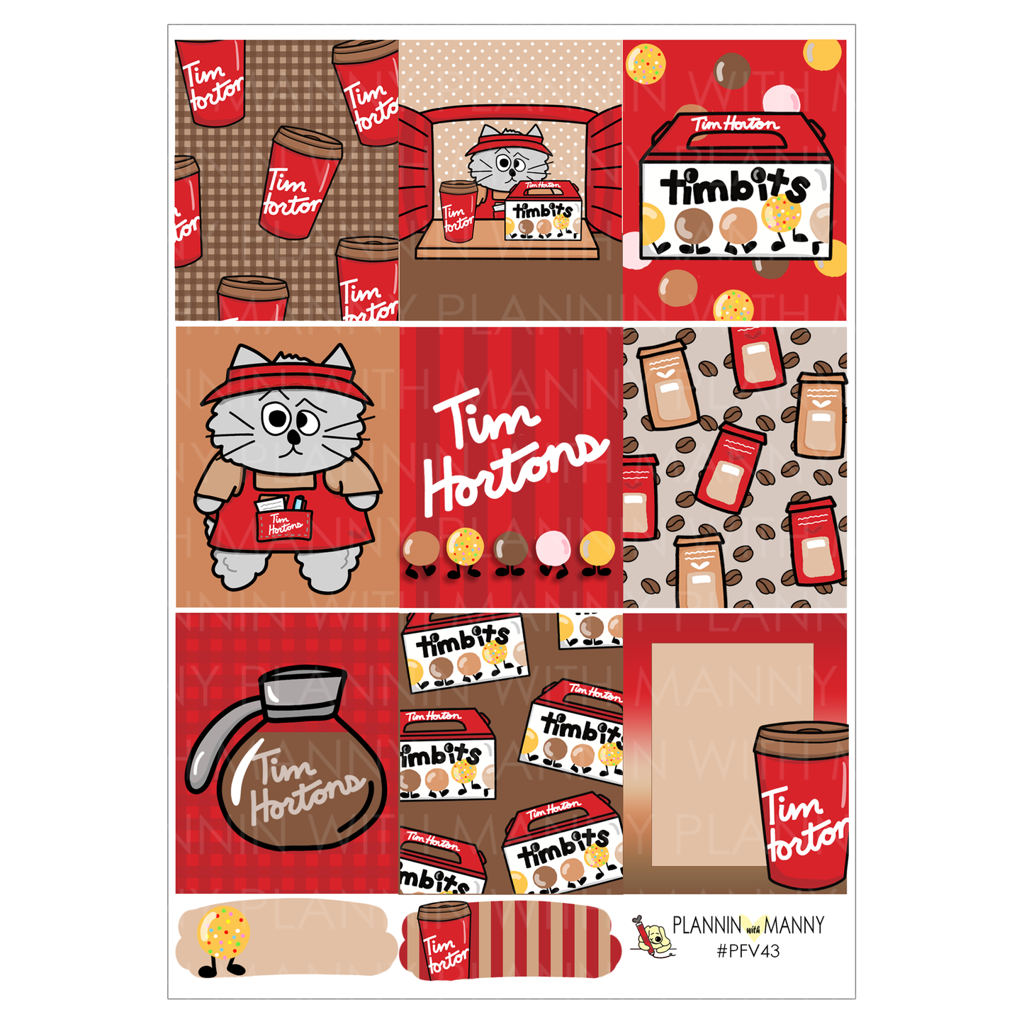 PFV43 Tim Horton's- Vertical Weekly Kit