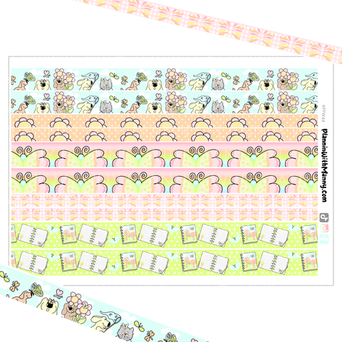 PFW44 Butterfly Kisses Washi Planner Stickers