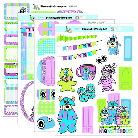 Simply Monsterous -Large Sticker Sheet Set