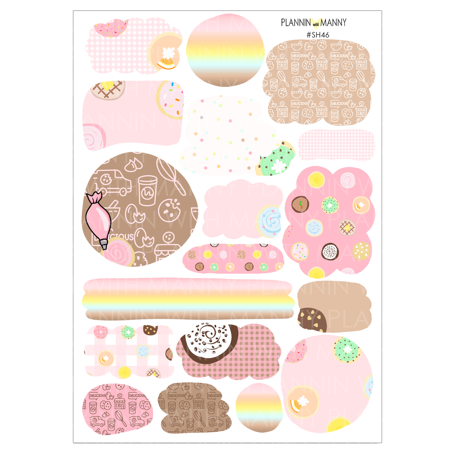 Crumbly -Large Sticker Sheet Set