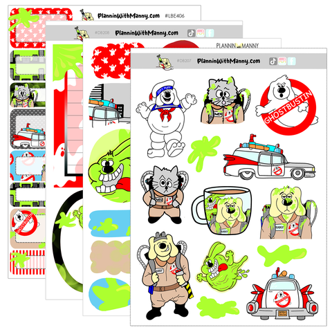 Ghostbustin-Large Sticker Sheet Set