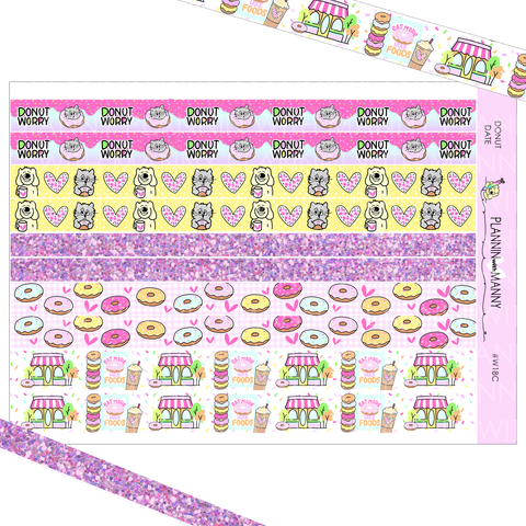W18C Donut Date Washi Sticker Sheet