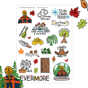 DB165 Evermore- Large Deco Stickers