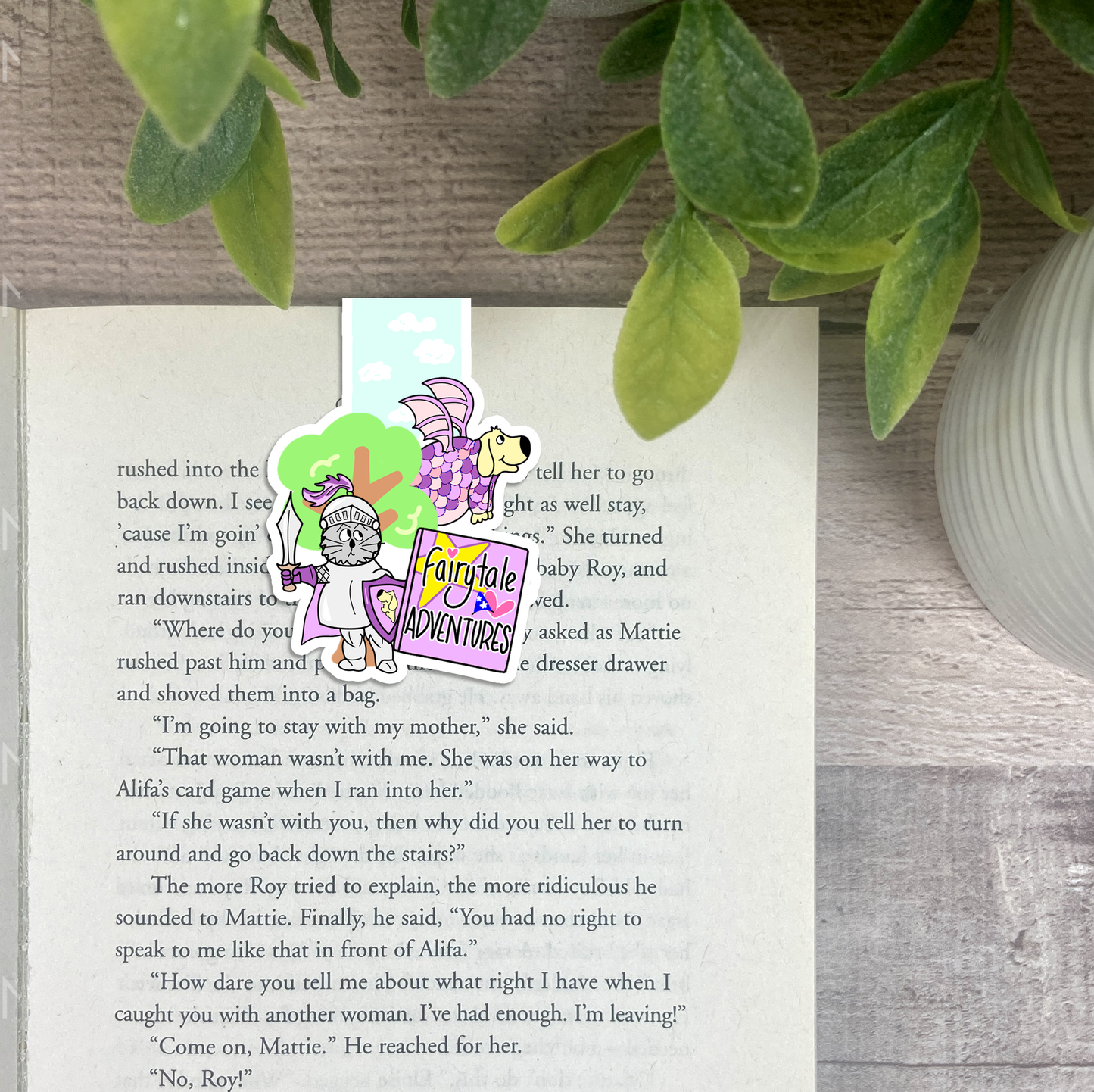 Fairytale Adventure Knight & Dragon... Vinyl Sticker, Magnetic Bookmark, & Notecard MB65