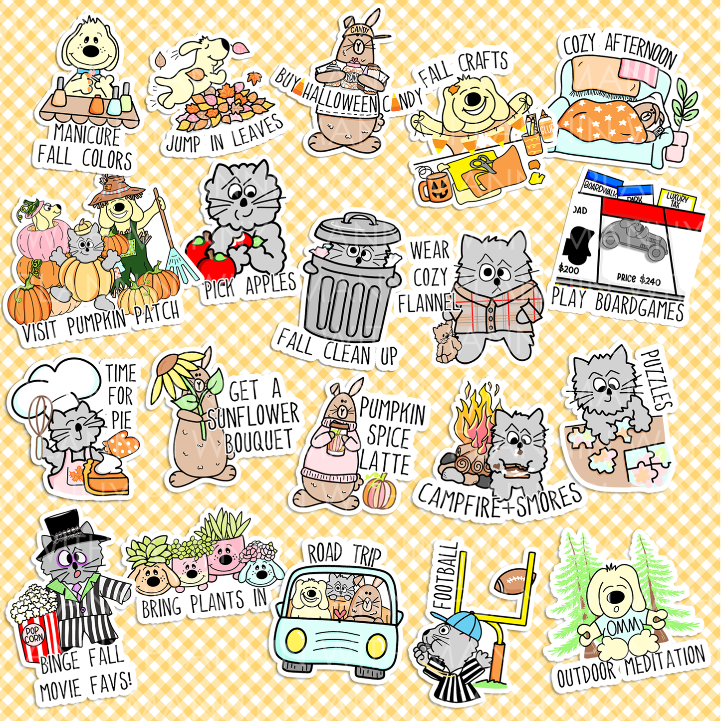 DB300 Fall Bucket List Sticker Sheet