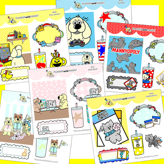 BF25 Gamer Sampler Bundle Sticker Sheets