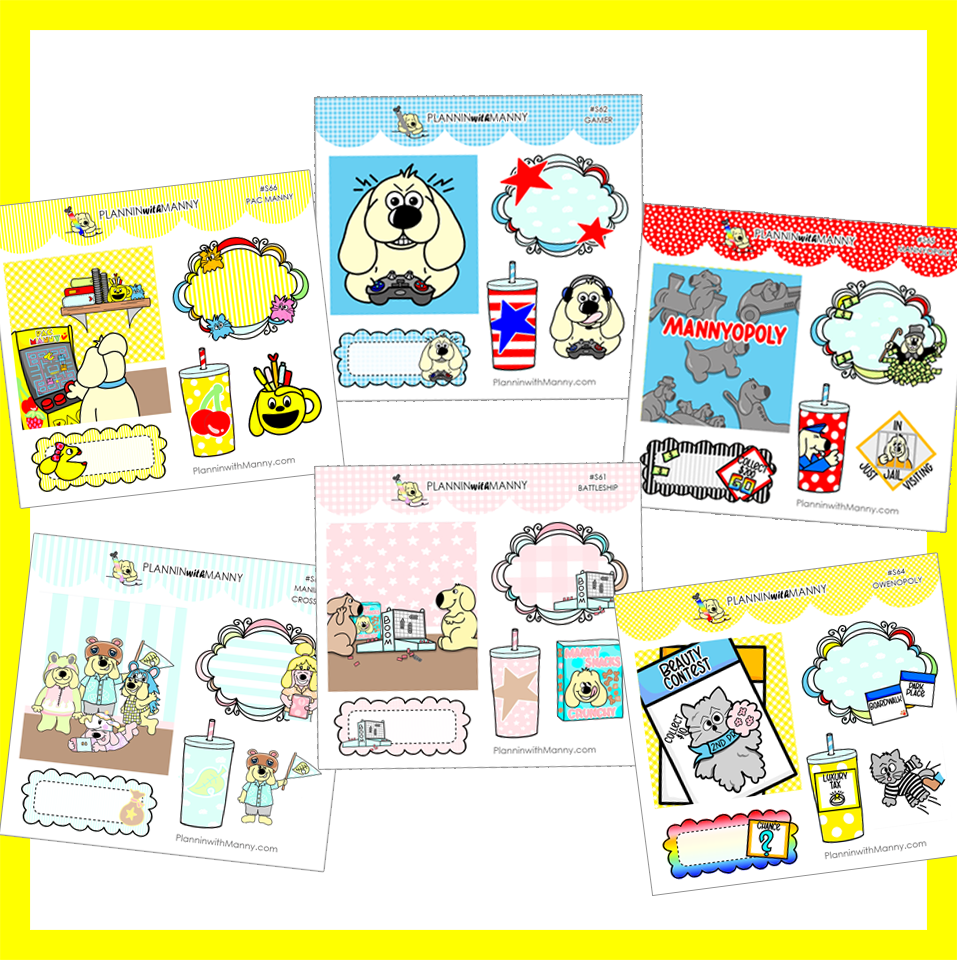 BF25 Gamer Sampler Bundle Sticker Sheets