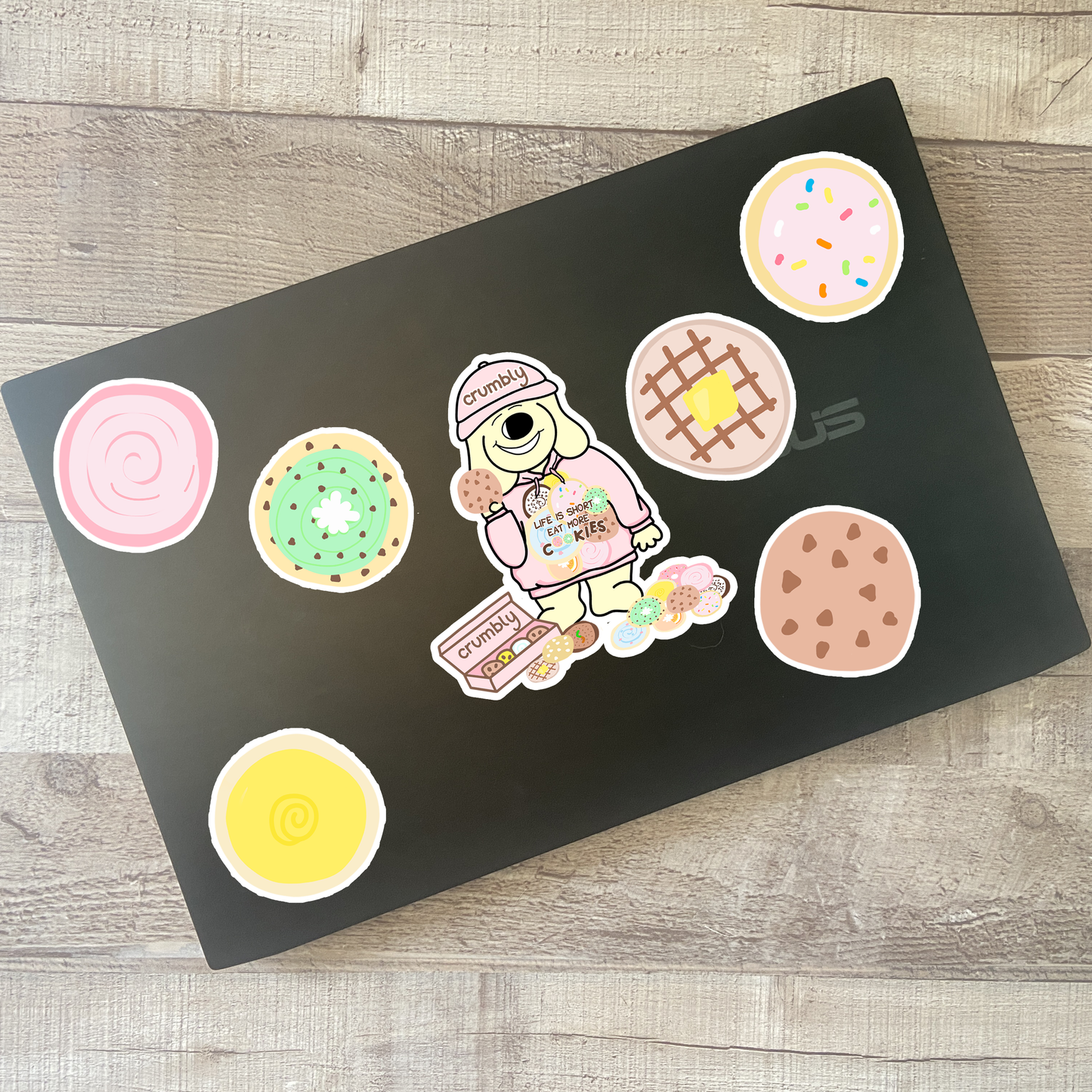 MB170 Manny Crumbly Cookies Vinyl Sticker & Optional Cookie VInyls