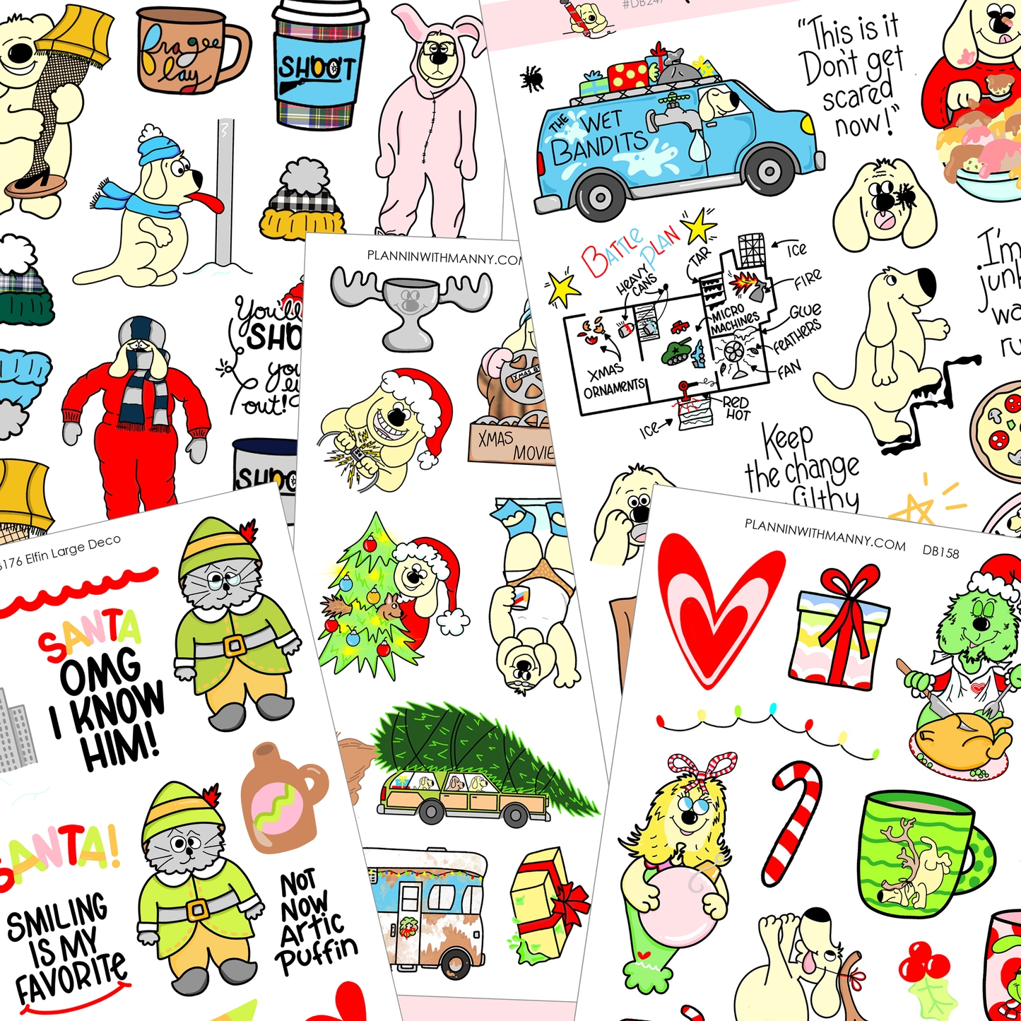 Holiday Movie Large Deco Set