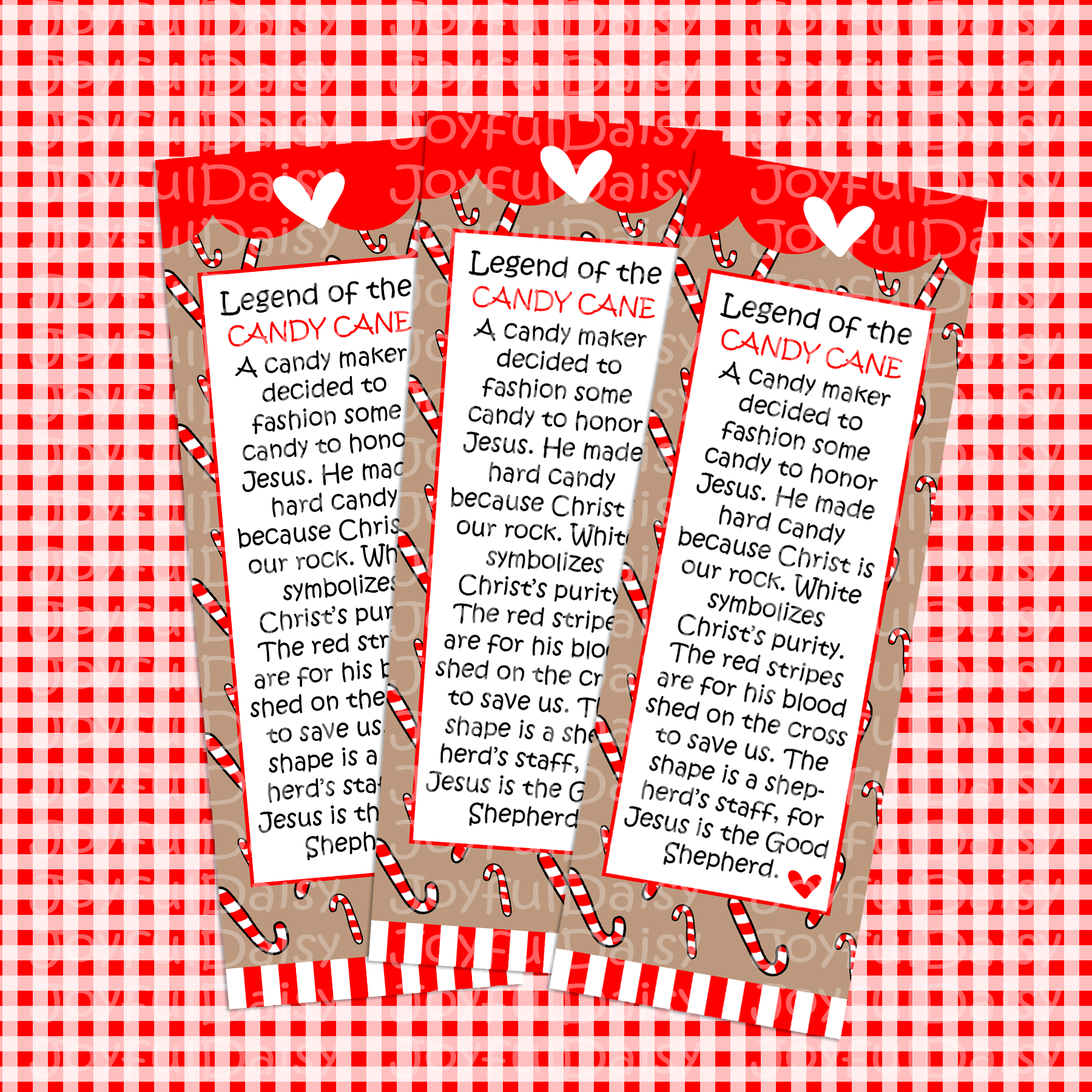 Legend of the Candy Cane Bookmark