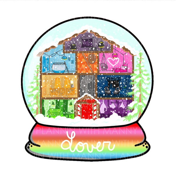 Lover House Snowglobe Vinyl Sticker  MB123