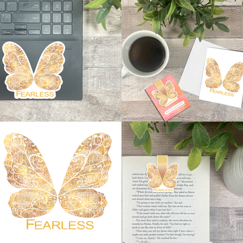 Fearless Era Butterfly Vinyl Sticker, Bookmark, and Notecard Options MB141