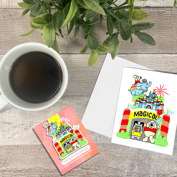 MB147 Happy Place Magnetic Bookmark Sticker & Optional Gifts