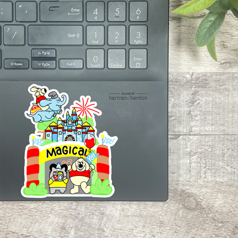 MB147 Happy Place Vinyl Sticker & Optional Gifts
